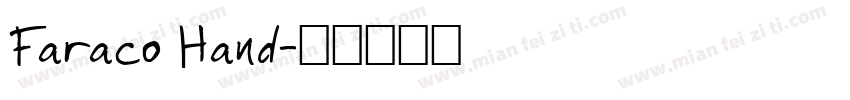 Faraco Hand字体转换